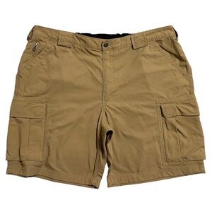 Duluth Trading Co Men's DuluthFlex Dry on the Fly 9" Beige Cargo Shorts Size 2XL
